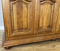 Wardrobe Vintage French Style Five Door Carved Large Storage Armoire LOT 49875