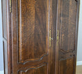 Wardrobe Antique French Louis XVI Style Oak Two Door Carved Armoire LOT 6466
