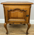 Pair of Bedside Tables Vintage French Louis Oak Nightstands Cabinets LOT 63064