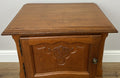 Pair of Bedside Tables Vintage French Louis Oak Nightstands Cabinets LOT 62197