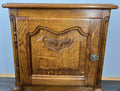 Pair of Bedside Tables Vintage French Louis Oak  Nightstands Cabinets LOT 44425