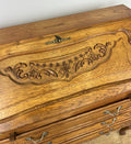 Secretaire Writing Desk Vintage French Style Oak Rare Bureaux Cabinet LOT 60914