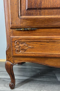 Cabinet Vintage French Louis XVI Style Oak Carved Sideboard with Drawer LOT 45796