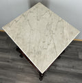 Bedside Table Antique French Marble Top Walnut Carved Cabinet LOT 43349