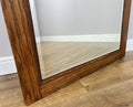 Mirror Antique French Style Wall Mirror Oak Carved Decorative Frame LOT 61995