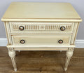 Pair of Bedside Tables Vintage French Shabby Chic Nightstands Cabinets LOT 62284