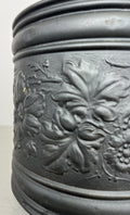Plant Pot Vintage French Painted Brass Floral Jardiniere Planter LOT 6472