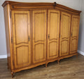 Wardrobe Vintage French Louis XVI Style Five Door Carved Armoire LOT 49900