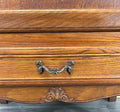 Cabinet Vintage French Louis XVI Style Oak Carved Sideboard with Drawer LOT 45797
