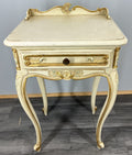 Pair of Bedside Tables Vintage Shabby Chic Louis Nightstands Cabinets LOT 43412