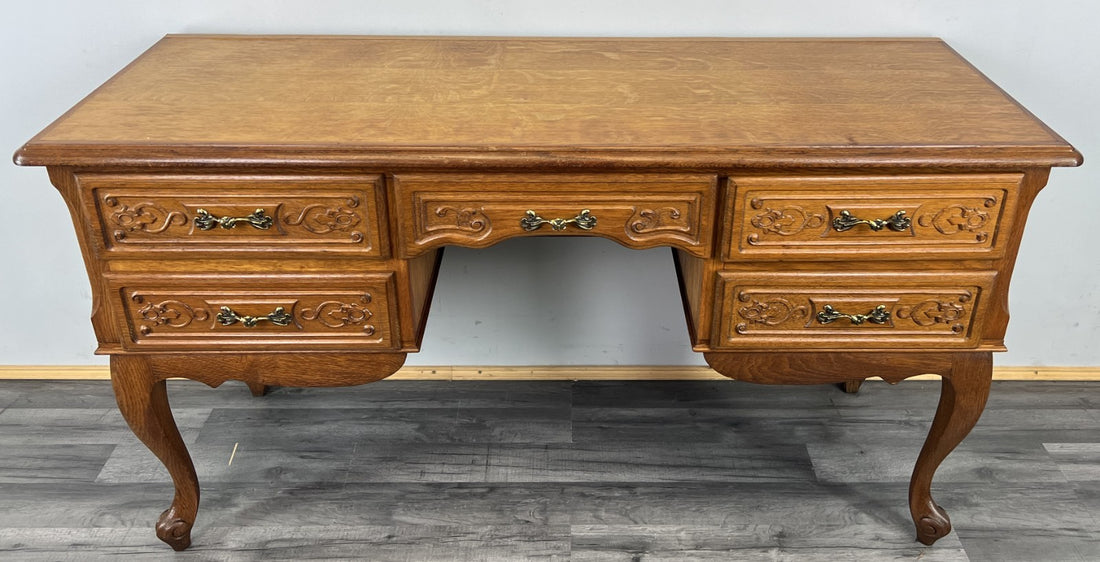 Cabinet Vintage French Louis XVI Style Carved Five Drawer Sideboard LOT 48050
