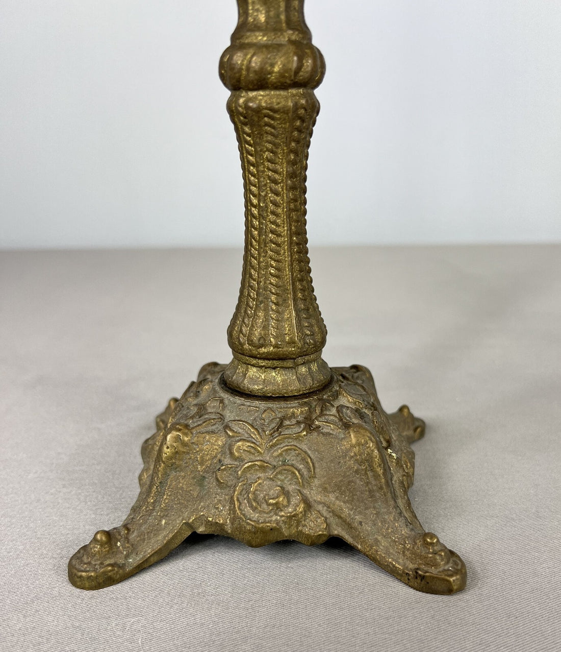 Antique French Brass Candelabra – Ornate 5-Arm Candle Holder (Lot 3604)
