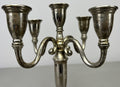 Pair of Candelabras Vintage French Style Metal Five Arm Candle Holders LOT 6482