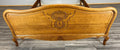 Bed Vintage French Louis XVI Oak Double Bed Frame Carved Headboard LOT 36673