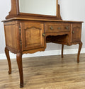 Dressing Table with Mirror Vintage French Oak Louis Vanity Table Makeup LOT 631713