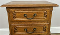 Pair of  Bedside Tables Vintage French Louis Oak Nightstands Cabinets LOT 49118