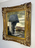 Oil Painting Vintage French Framed Landscape 71cm x 60cm Wall Art LOT 51231