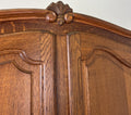 Wardrobe Vintage French Louis Style Oak Two Door Carved Armoire Cabinet LOT 61024