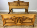 Bed Vintage French Louis XVI Style Double Frame Carved Headboard LOT 63910