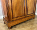 Wardrobe Antique French Style Two Door Mahogany Carved Armoire LOT 61566