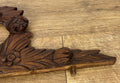 Pediment Antique French Carved Oak Floral Crest Decorative Panel LOT 61803