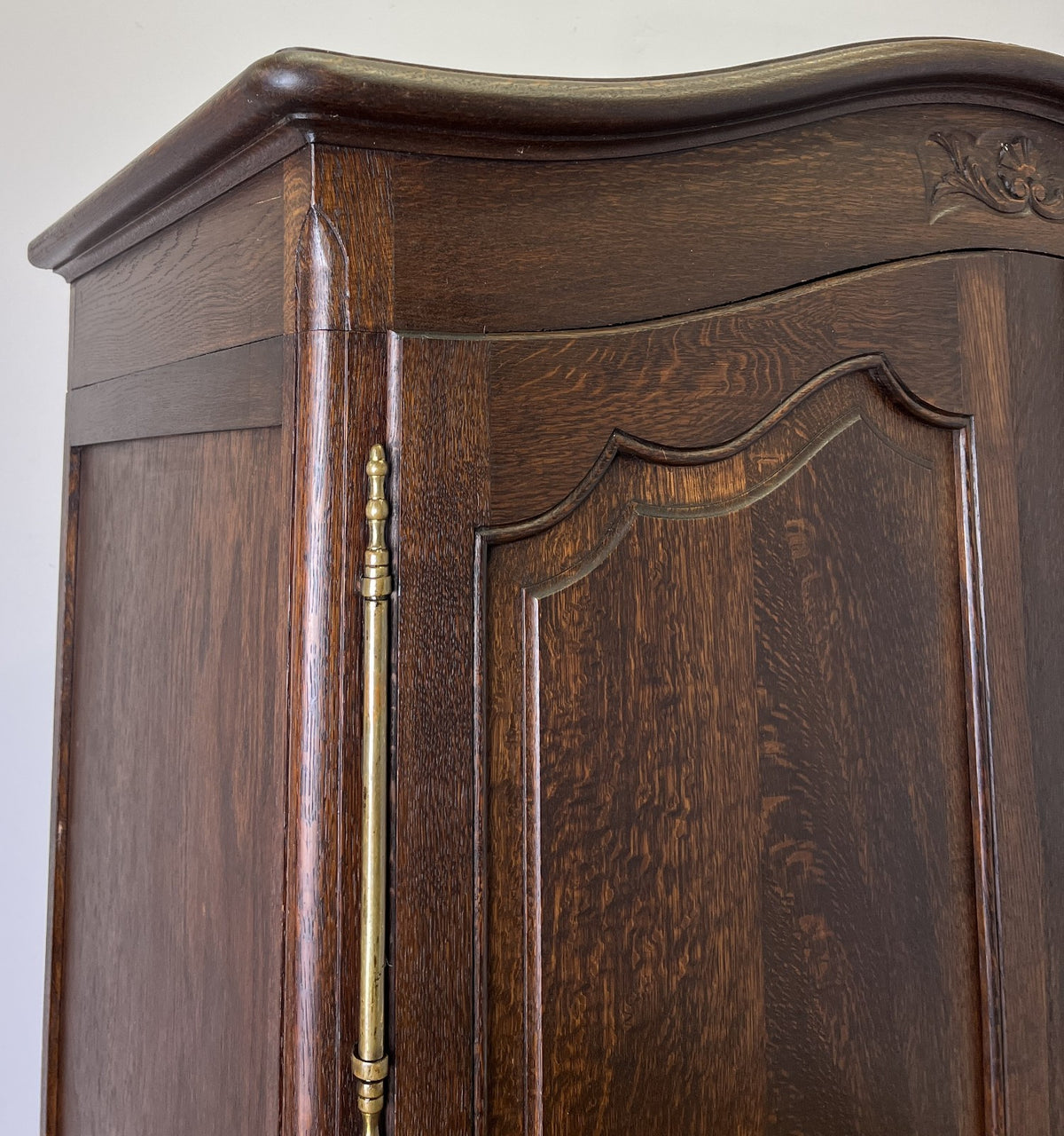 Wardrobe Antique French Louis XVI Style Oak Two Door Carved Armoire LOT 6466