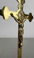 Crucifix Vintage French Style Religious Cross Standing Ornament LOT 64313
