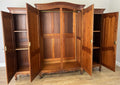 Wardrobe Vintage French Louis XVI Style Four Door Carved Armoire LOT 611510