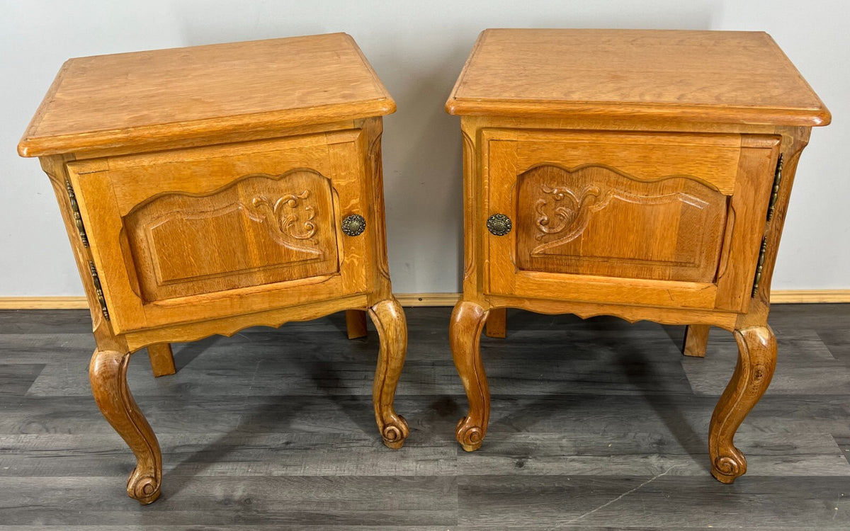Amazing Pair French  Bedside Tables Cupboards Cabinets Louis XVI (LOT 2861)