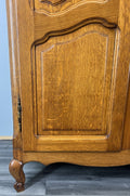 Wardrobe Vintage French Louis XVI Style Oak Four Door Armoire LOT 48144