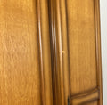 Wardrobe Vintage French Louis Oak Triple Door Carved Armoire Cabinet LOT 6534