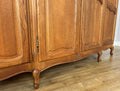 Wardrobe Vintage French Louis XVI Style Oak Four Door Carved Armoire LOT 63997