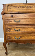 Secretaire Writing Desk Vintage French Style Oak Rare Bureaux Cabinet LOT 60915