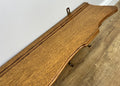 French Vintage Coat Rack Oak 5 Hooks Wall Shelf Carved Coat Hanger LOT 496110
