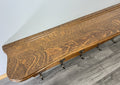 French Vintage Style Coat Rack Oak 6 Hooks Ornate Wall Shelf Coat LOT 469210