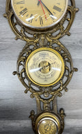 Barometer Vintage French Wall Weather Station Thermometer & Hygrometer LOT 43243