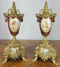 Lancini Imperial Ormolu Porcelain Gilt Brass Mantle Clock  LOT 46381