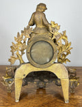 Clock Vintage French Style Mantel Clock with Matching Candelabras Set LOT 46808