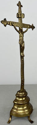 Crucifix Vintage French Style Religious Cross Ornate Freestanding LOT 64254