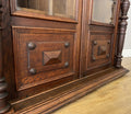 Bookcase Antique French Style Glazed Display Cabinet Oak Sideboard LOT 6545