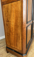 Wardrobe Antique French Style Walnut Two Door Carved Armoire Cabinet LOT 613211