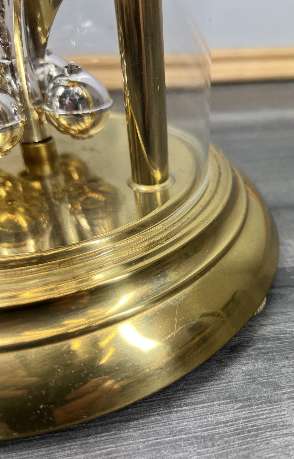 Clock Vintage German Koma Quartz Anniversary Dome Clock LOT 44083