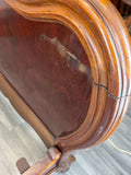 Bed Antique French Style Mahogany Double Bed Frame Carved Headboard LOT 473314