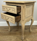 Pair of Bedside Tables Vintage French Louis Shabby Chic Oak  Cabinets LOT 49029