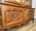 Bookcase Vintage French Louis XVI Oak Display Cabinet Carved Sideboard LOT 62828