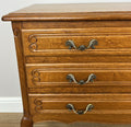 Chest of Drawers Vintage French Louis Oak 3 Drawers Carved Cabinet LOT 62342