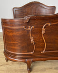 Bed Vintage French Louis XVI King Size Bed Frame Carved Headboard LOT 64037