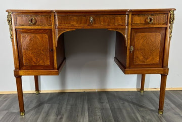 Sideboard Antique French Style Burr Wood Writing Desk Cabinet Storage LOT 15280