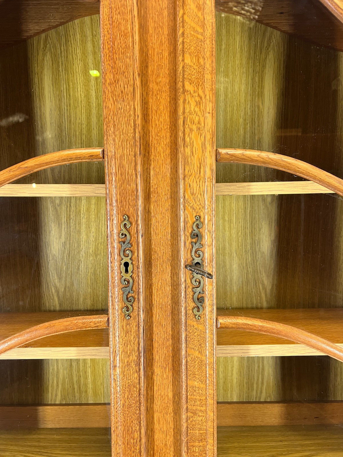 Secretaire Bookcase Vintage French Louis XIV Style Oak Bureaux Cabinet LOT 45124