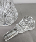 Carafe Set Vintage Style Crystal Cut 6 Shot Glasses and Tray LOT 6436